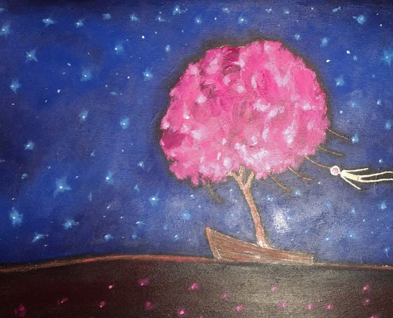 The Wishing Tree. original painting.