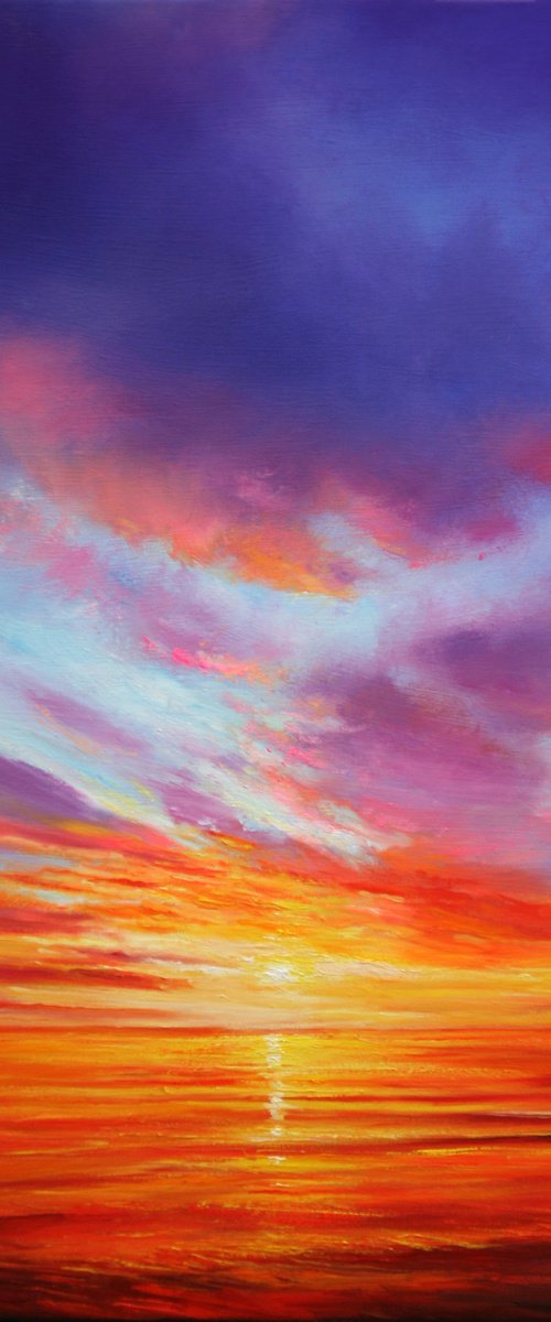 Fiery Sunset by Behshad Arjomandi