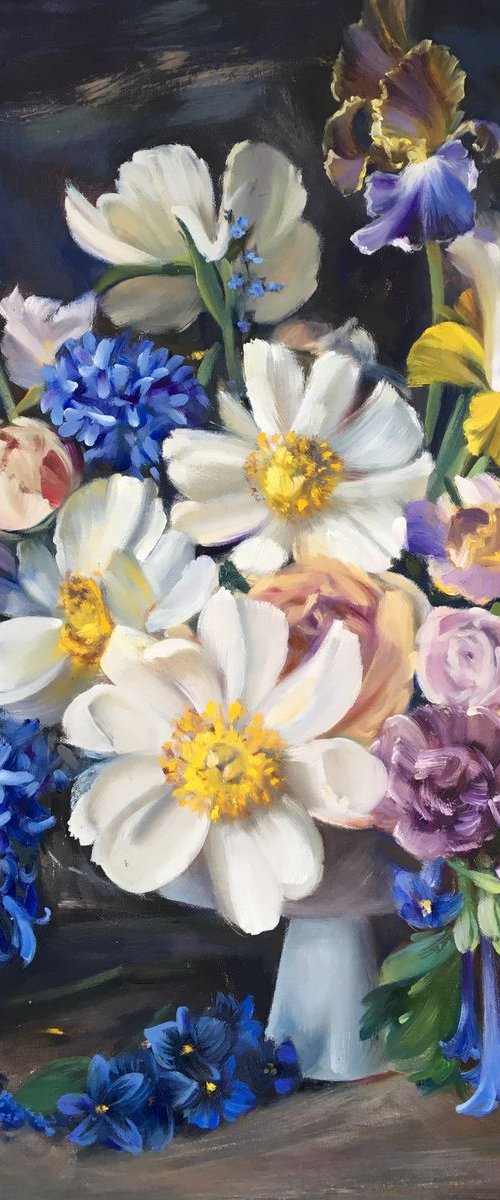 Autumn flowers. Original oil painting by Alexandra Ozerova