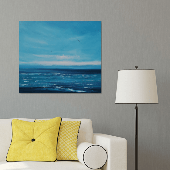 Only Blue - seascape, emotional, panoramic