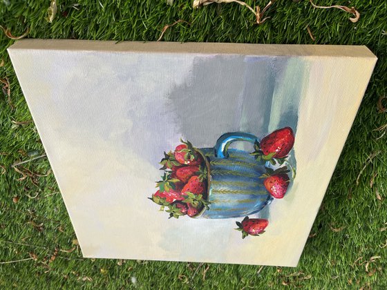 Still life with strawberries