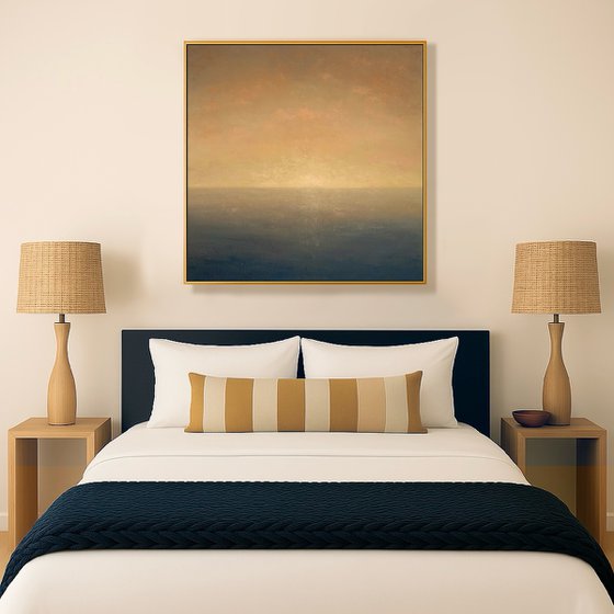 Zero Dawn, minimalist seascape