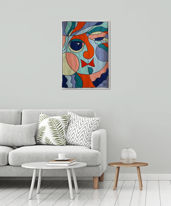 COLOR, SHAPE, EMOTION 03... / ORIGINAL ACRYLIC PAINTING