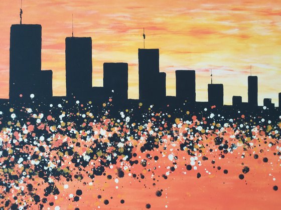 Sunset in New York 2 by M.Y.