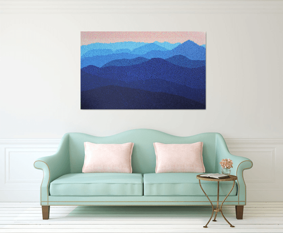 Mountains  /  ORIGINAL ACRYLIC PAINTING