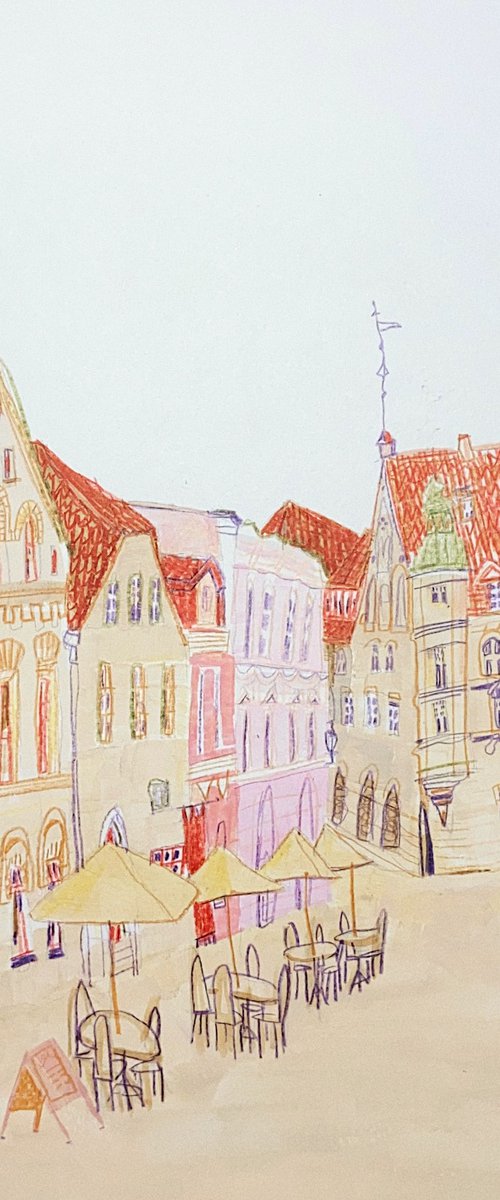 Tallinn cityscape #11 by Anastasia Mazur-Skrobova