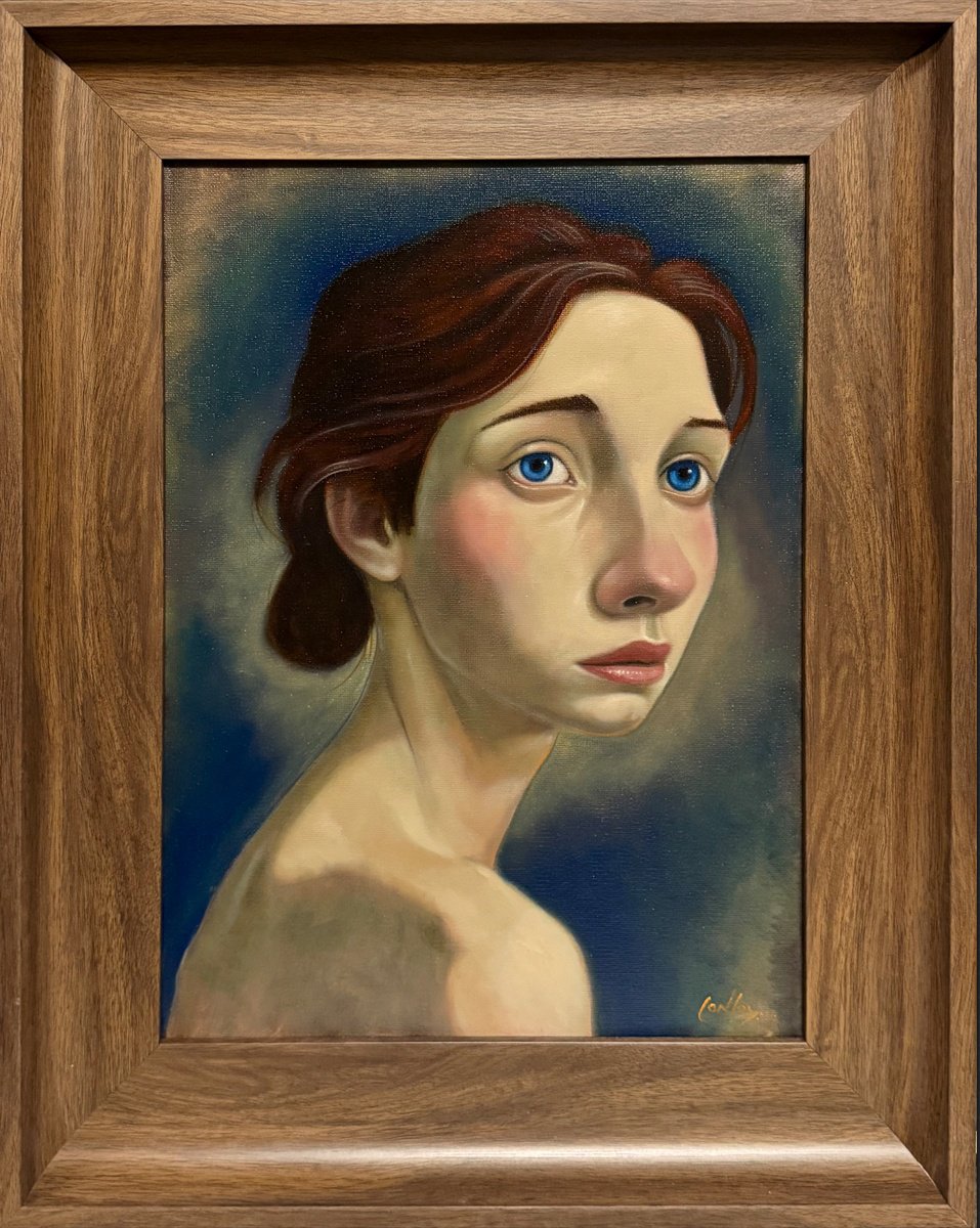 Expressive Oil Painting , The Worrier By Pete Conroy, 17 X 20, Artwork For Sale On Artfinder