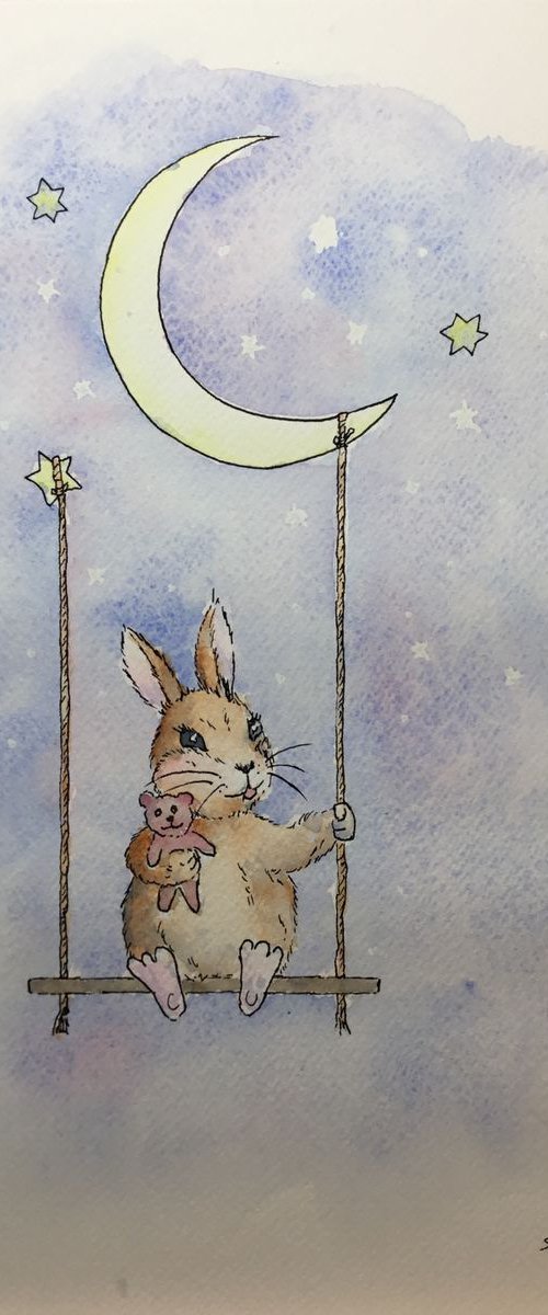 Swinging under the stars by Sabrina’s Art