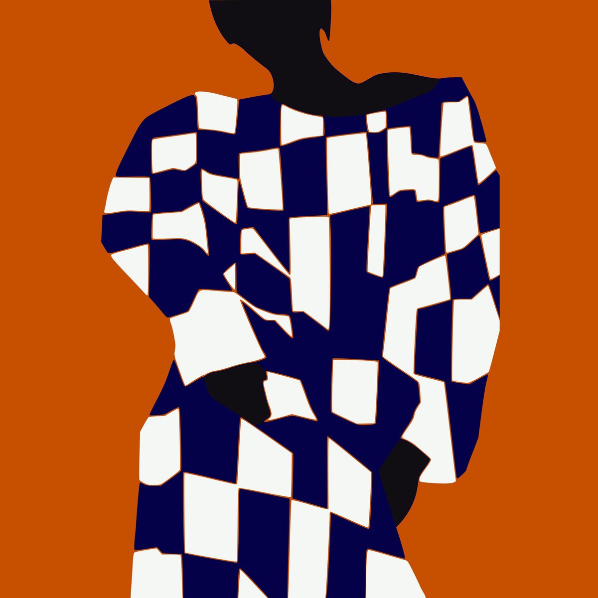 Geometric Giclee Print , Composed 3 - Orange (Limited Edition Print) By Veronika Obushikhina, 20 X 20, Artwork For Sale On Artfinder