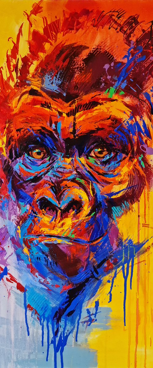 GORILLA | 120 x 100cm by Anna Cher