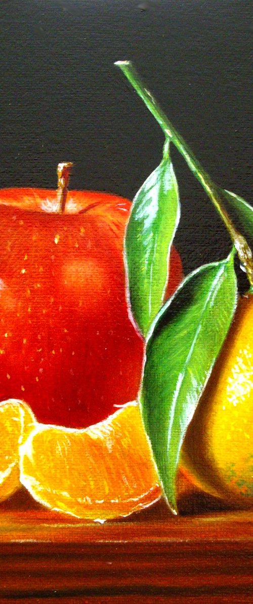 Apple with clementine by Jean-Pierre Walter