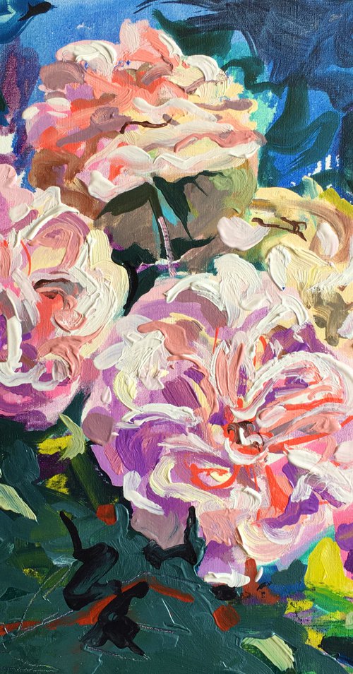 Pink peonies by Ole Karako