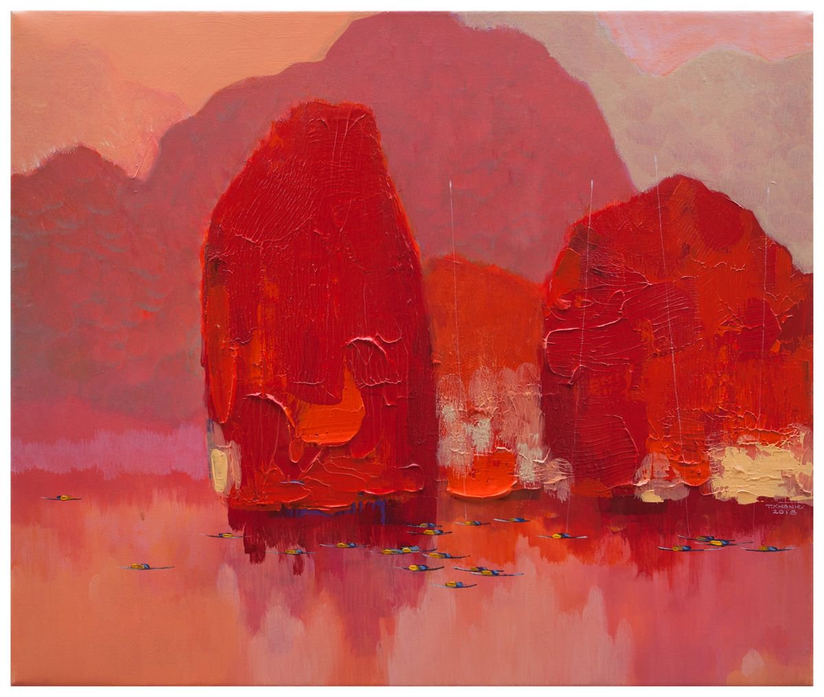 Red in Halong Bay by The Khanh Bui