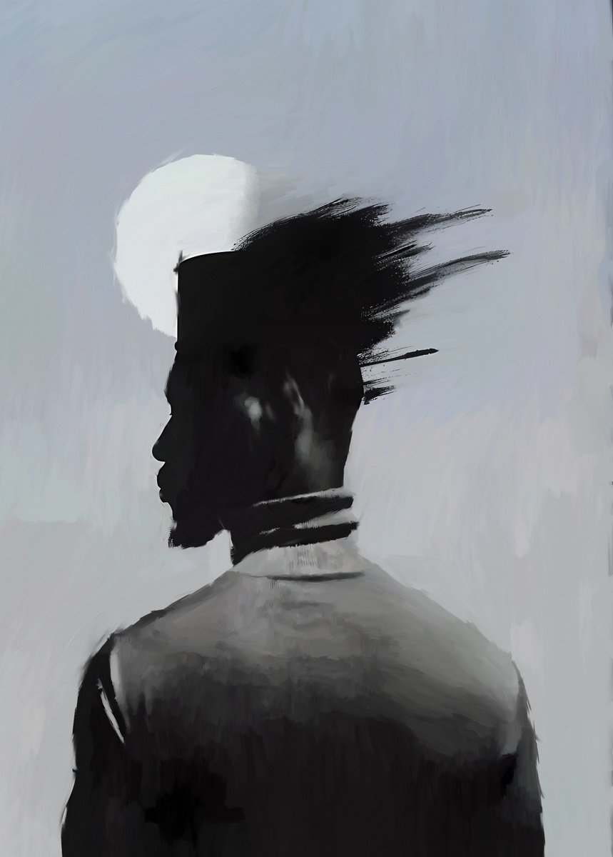 Expressive Portrait Acrylic Painting By Anzhelika Klimina, 20 X 28, Male Portrait N3, Original Artwork