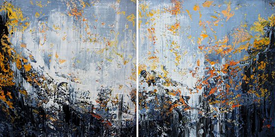 180x90cm. / Abstract painting / Abstract 121