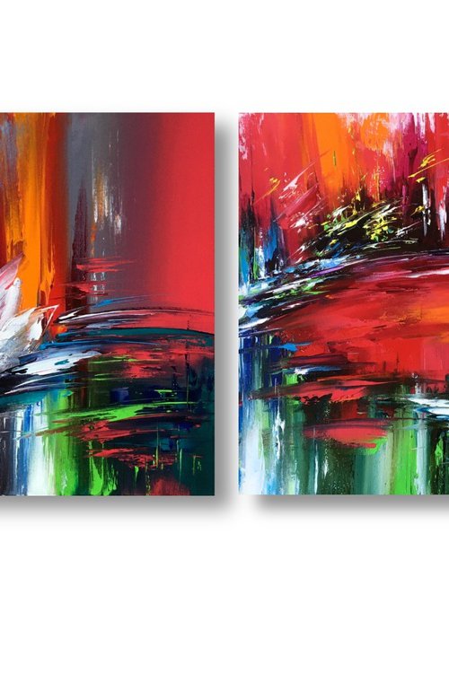 Poppy Duet by Olena  Romanenko