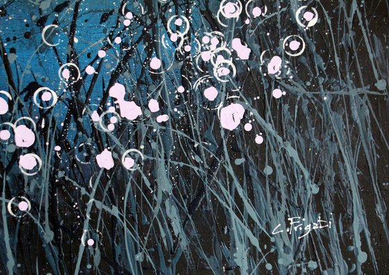 Notturno Regale #12  - Original abstract floral landscape