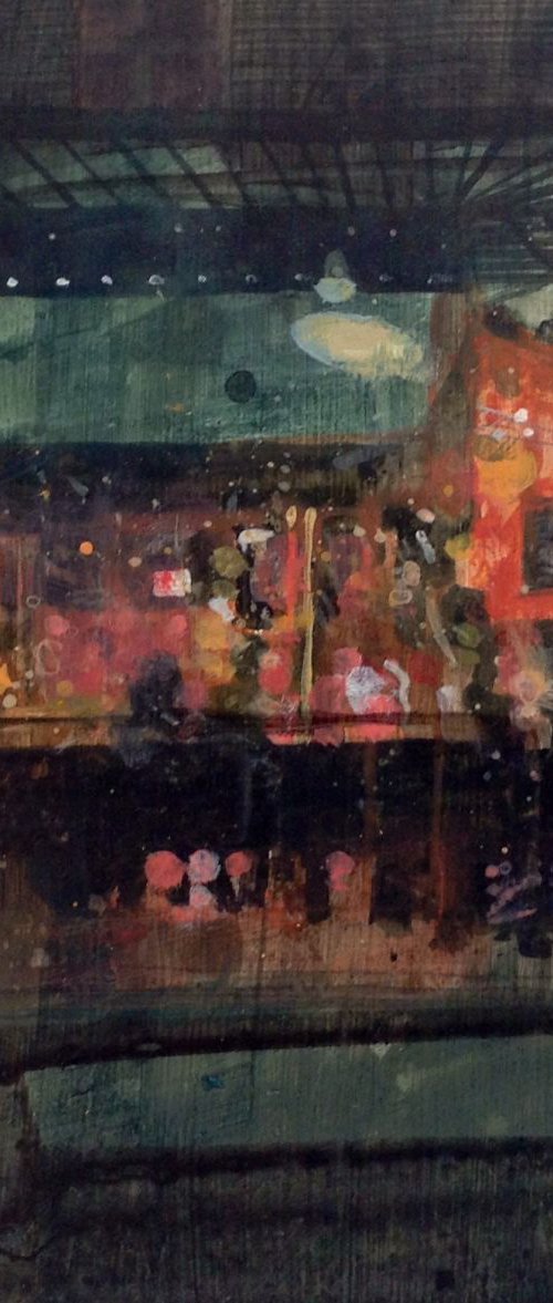  Looking for the Heart of Saturday Night. Cafe near Blvd. St Germain, Paris by Julian Sutherland-Beatson