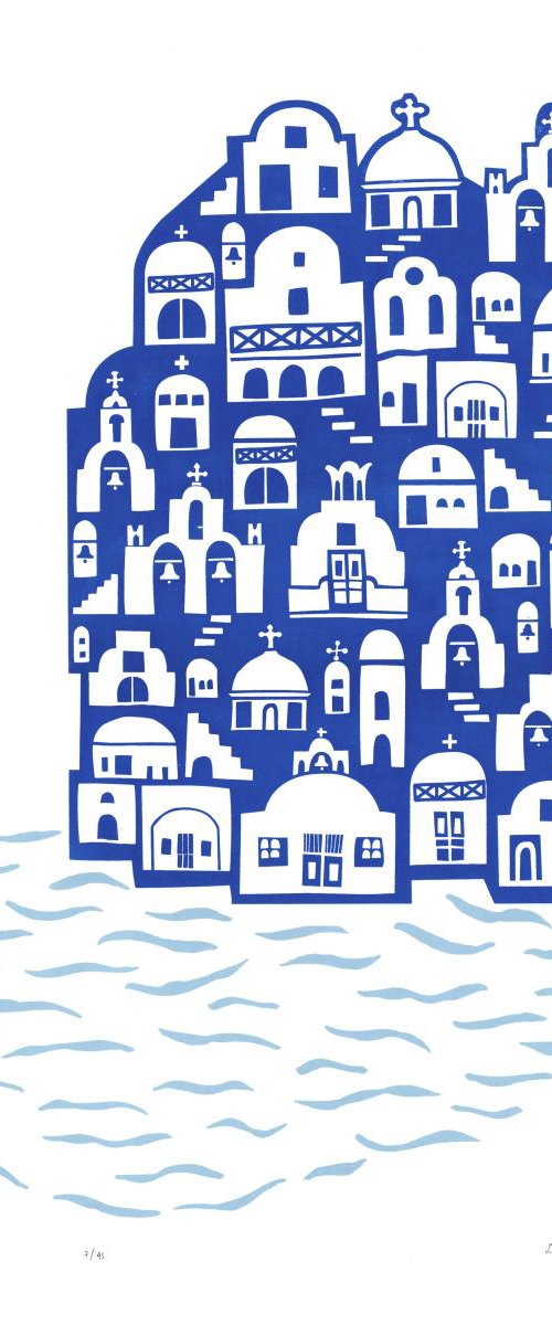 Santorini by Lu West