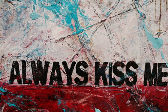 Goodnight Kisses 200cm x 80cm Always Kiss Me Goodnight Urban Pop Art