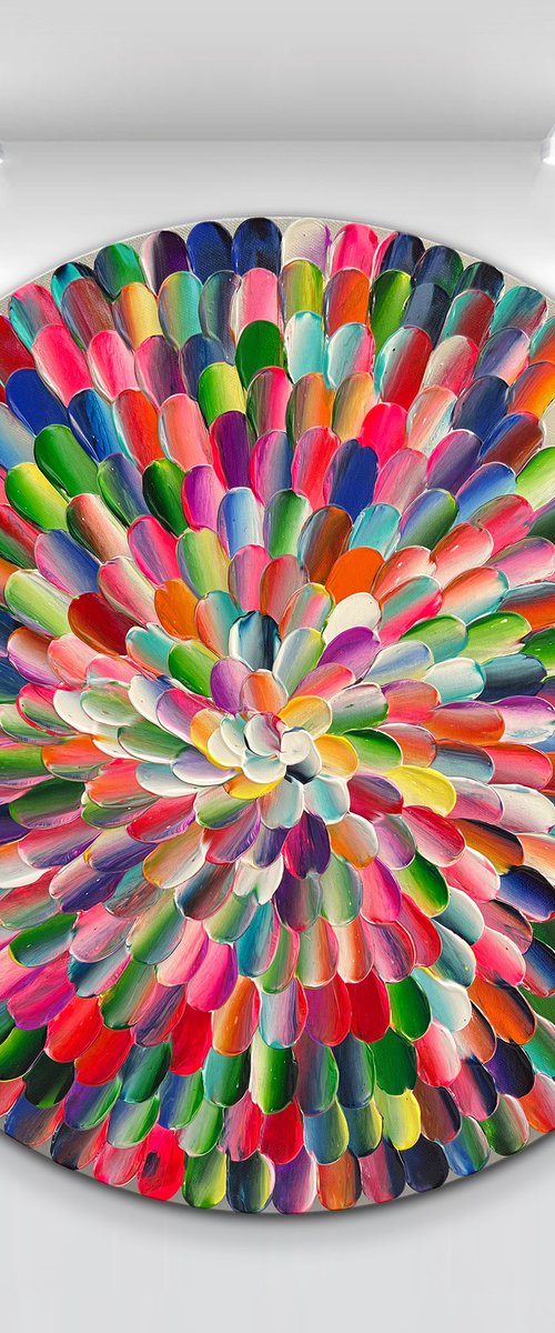 'Pacific rainbow VI" - 20x20" by Tatiana Georgieva