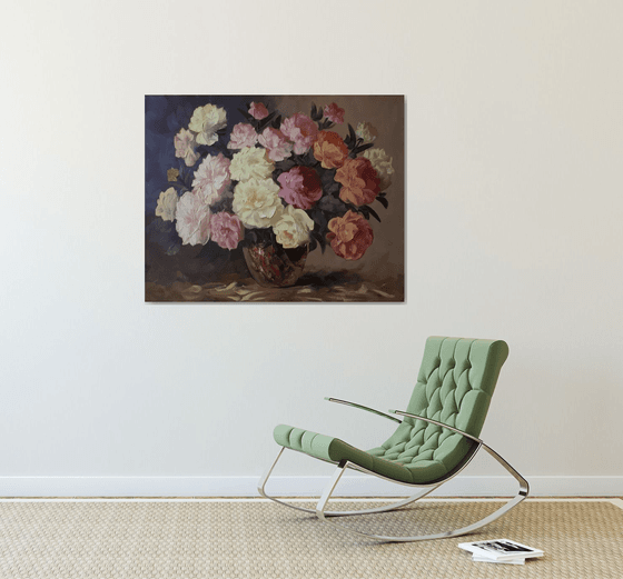 Peonies and Roses