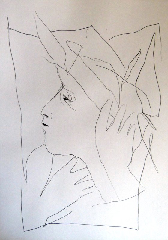 Portrait 20-9, pencil on paper 41x29 cm