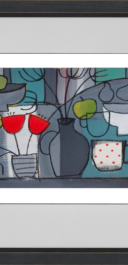 Still Life with Polka Dot Cup by Jan Rippingham