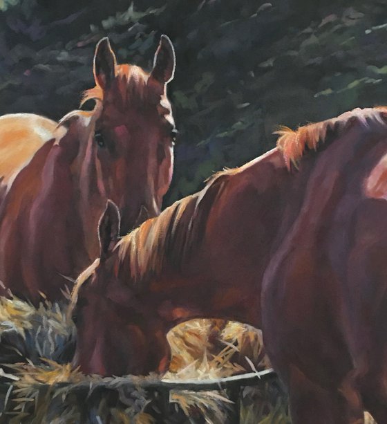 Summer Hay Day - Horse Art