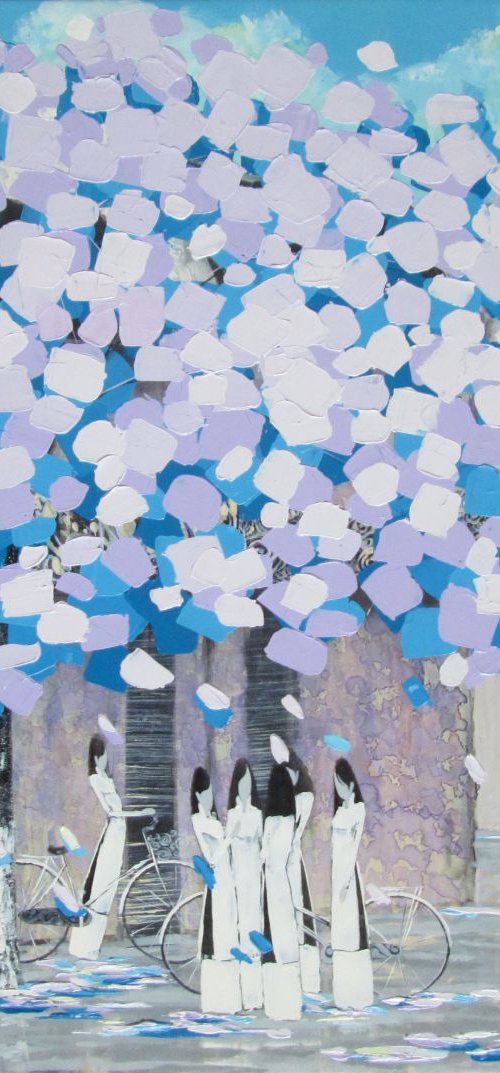 Violet trees by Xuan Khanh Nguyen