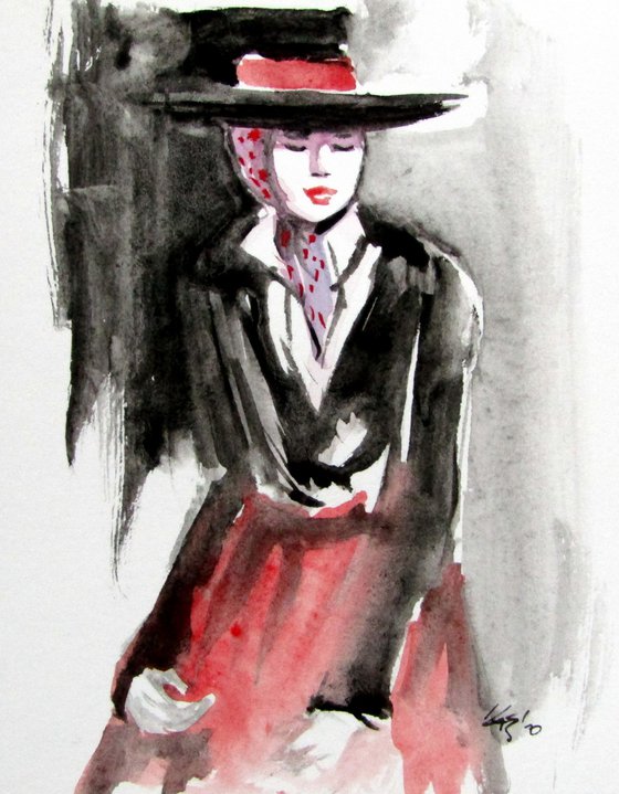 Girl with hat