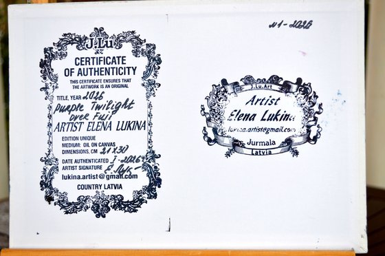 Purple Twilight over Fuji