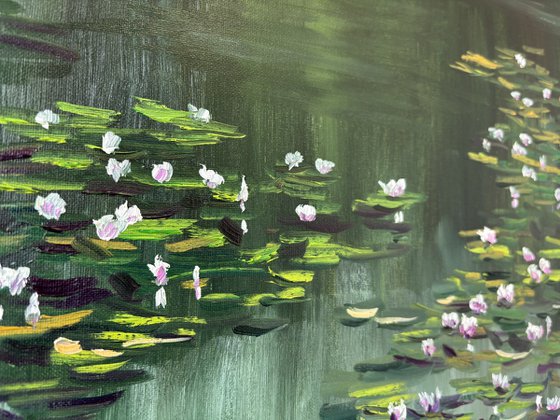 Water Lilies Pond Painting
