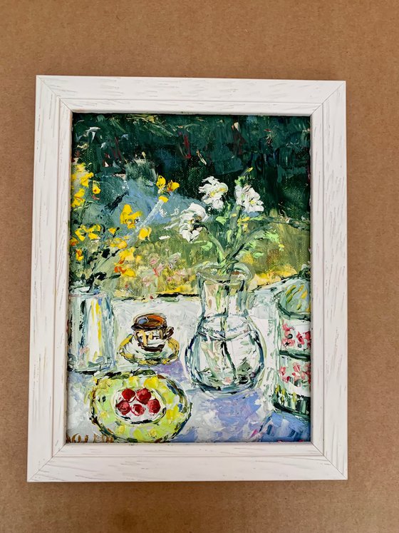Still life in garden