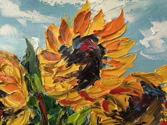 Sunflowers landscape