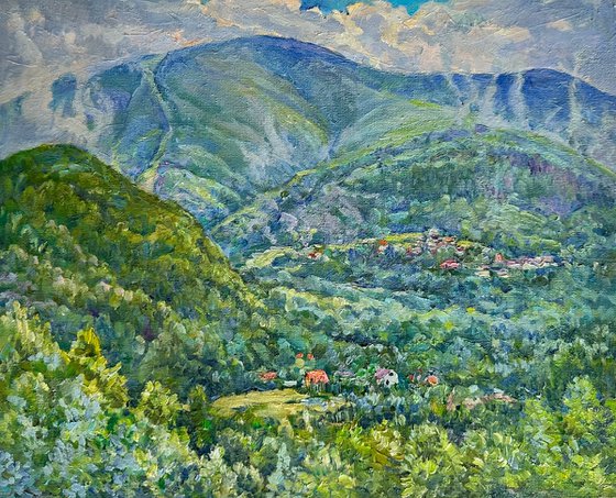 Green Energy painting by Aleksandr Dubrovskyy