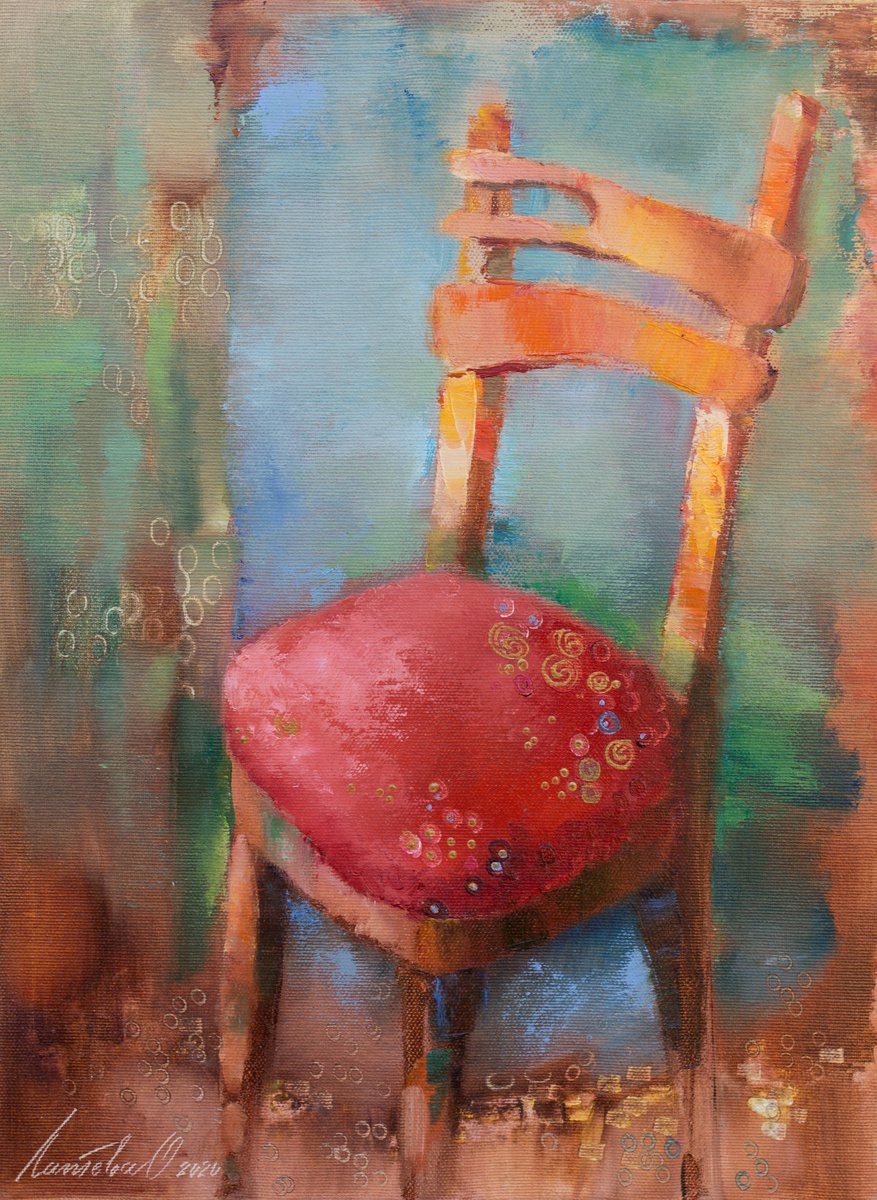 Red chair by Olha Laptieva