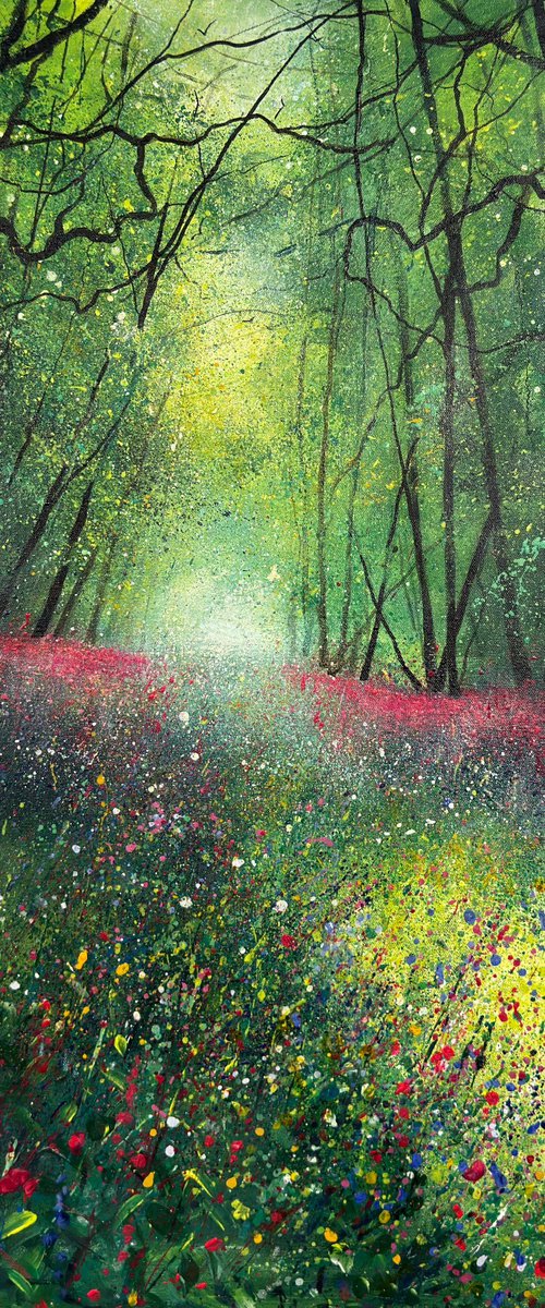 Spring Woodland Foxgloves by Teresa Tanner