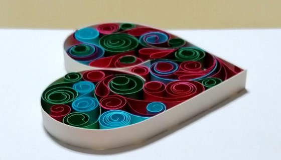 Quilling Colourfull Heart