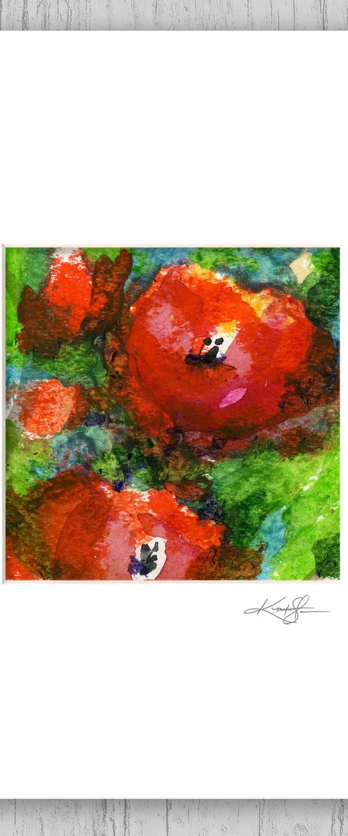 Encaustic Floral 43 by Kathy Morton Stanion