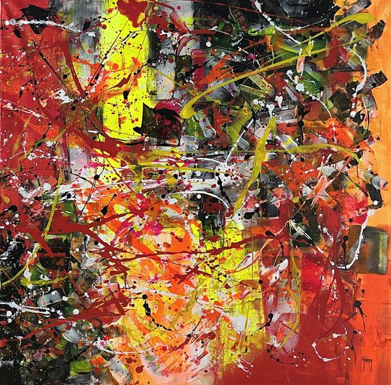 Diptych-Fire in the Dark