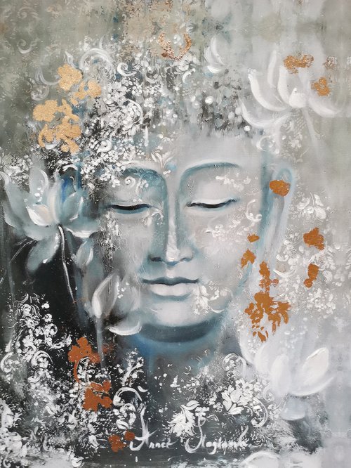 Buddha Abstract Canvas art, Print on canvas by Annet Loginova