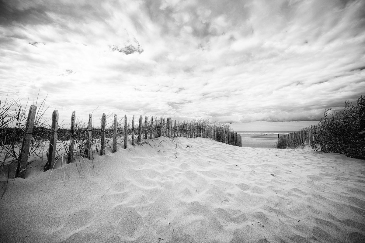 Photorealistic Landscape Photograph By Christian Schwarz, 24 X 17, Behind The Dunes, Original Artwork