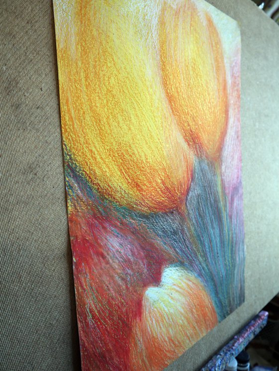 Fantasy with Flowers 337: paper 59x42cm