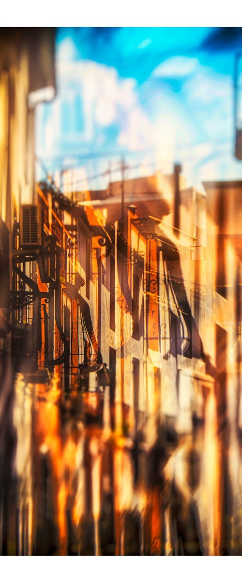 Spanish Streets 19. Abstract Multiple Exposure photography of Traditional Spanish Streets. Limited Edition Print #1/10 by Graham Briggs