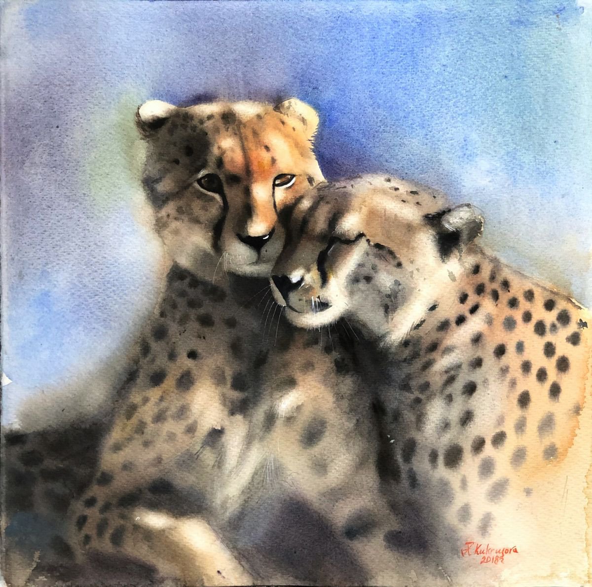 cheetahs tenderness by Irina Kukrusova