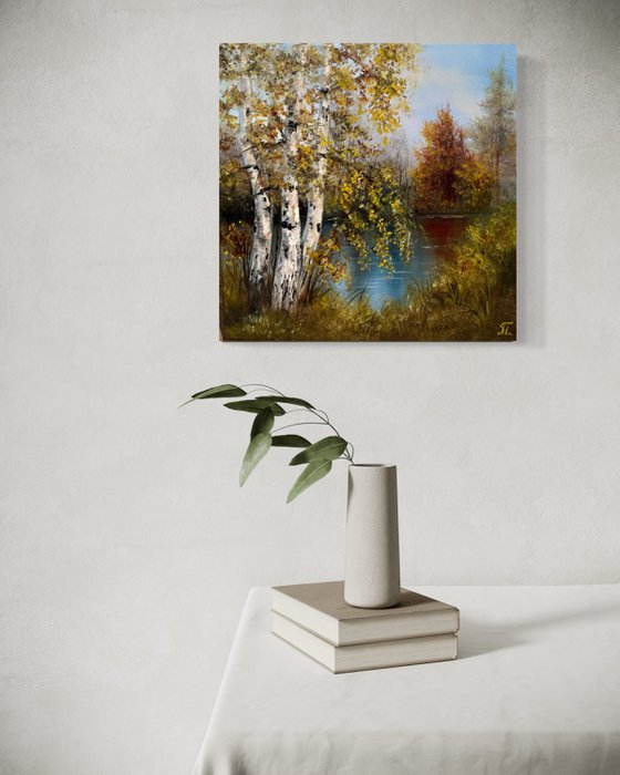 Birches by the River