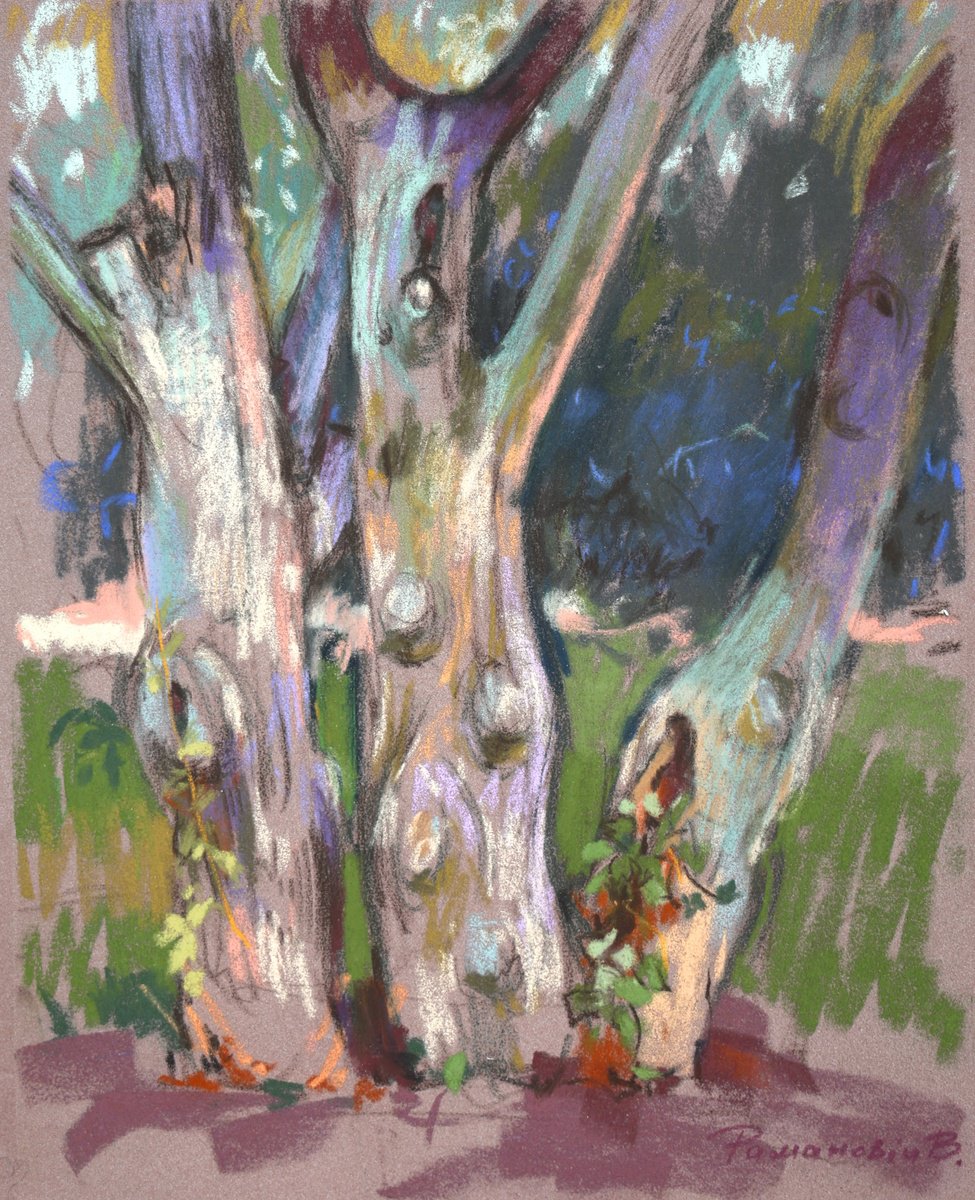 Impressionistic Pastel Drawing , Through A Prism Of Colors By Victoria Ramanovich, 8 X 10, Artwork For Sale On Artfinder
