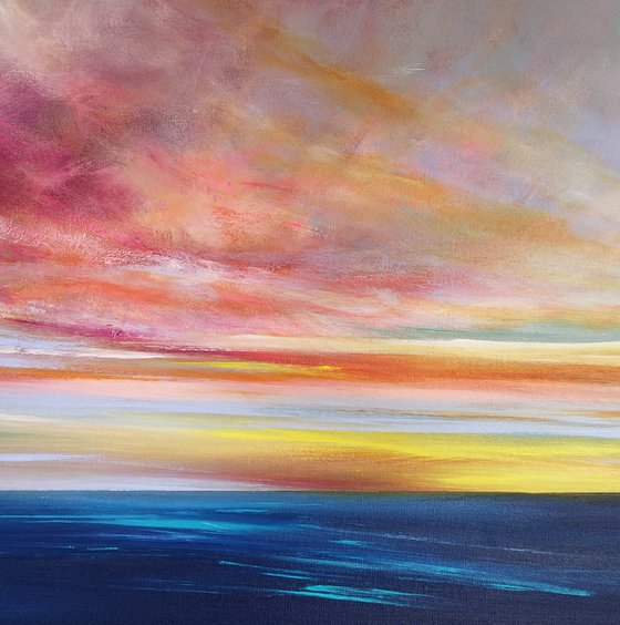 "With You" - Cornish Seascape, Art, Skyscape