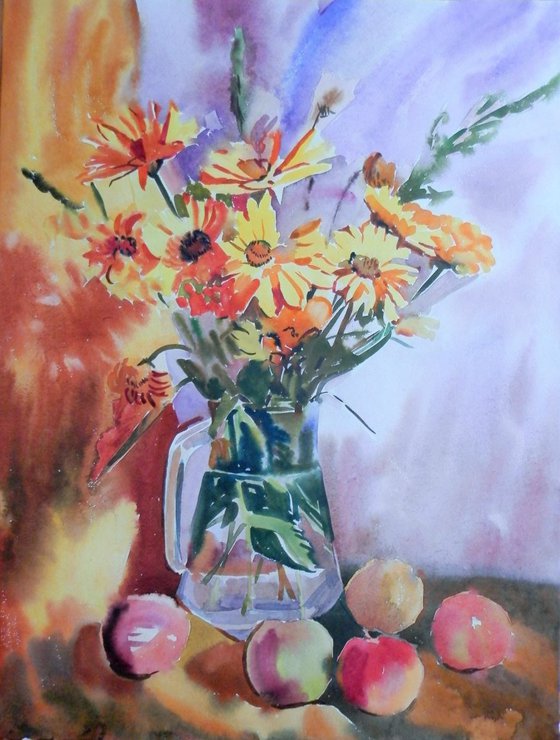 Still Life with flowers, sent from Artfinder Office!